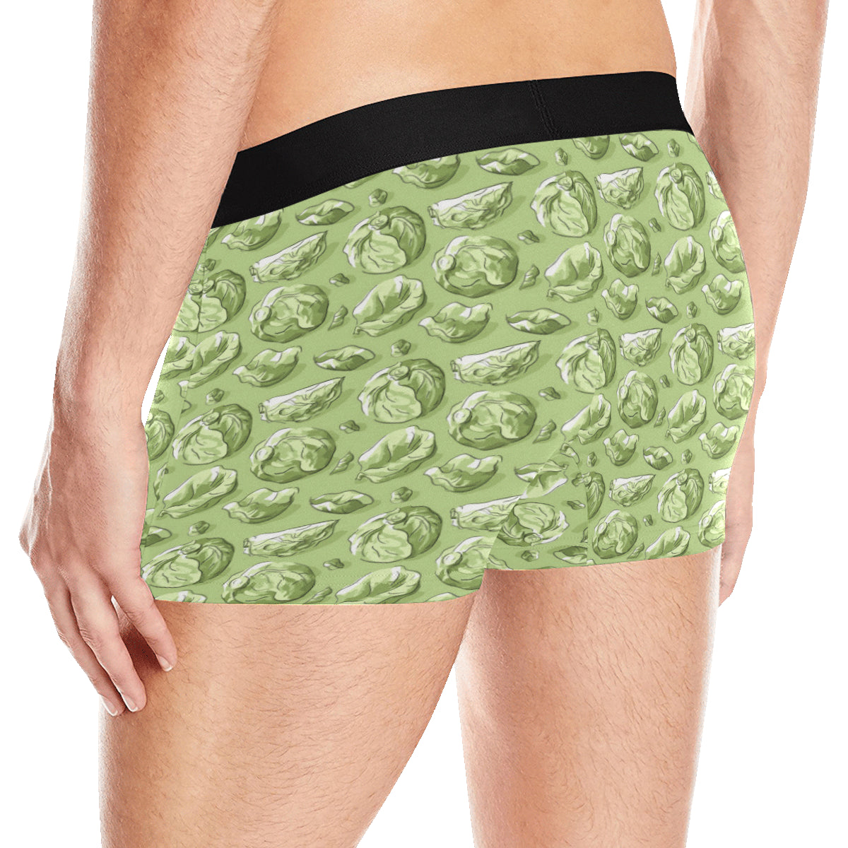 Brussels Sprouts Pattern Print Design 01 Men's Boxer Briefs