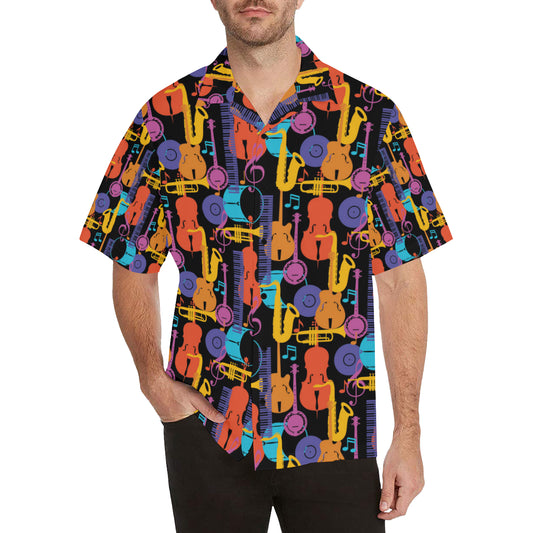 Jazz Pattern Print Design 03 Men's Hawaiian Shirt