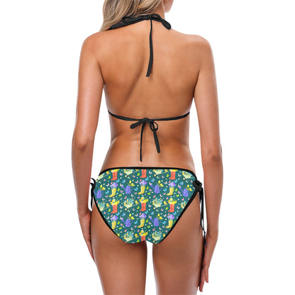 Gardening Pattern Print Design G08 Bikini