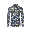 Accounting Financial Pattern Print Design 04 Men's Long Sleeve Shirt