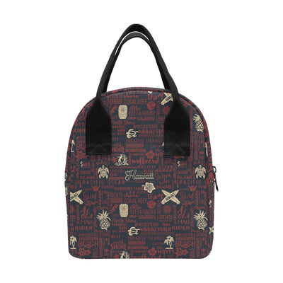 Hawaiian Themed Pattern Print Design H017 Insulated Lunch Bag