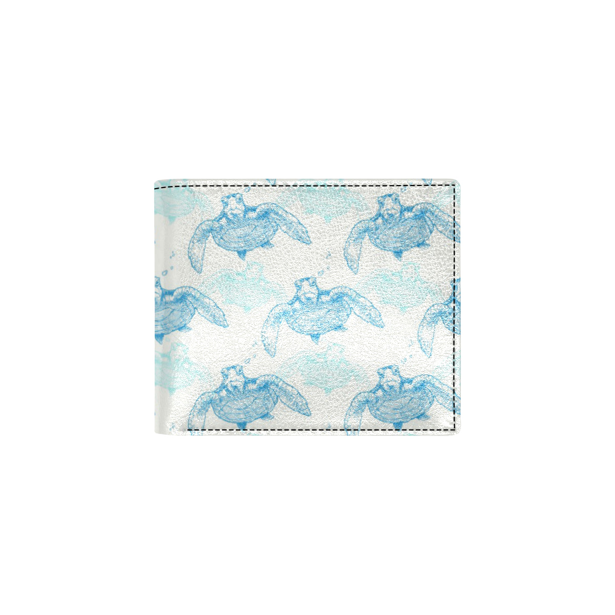 Sea Turtle Pattern Print Design T01 Men's ID Card Wallet