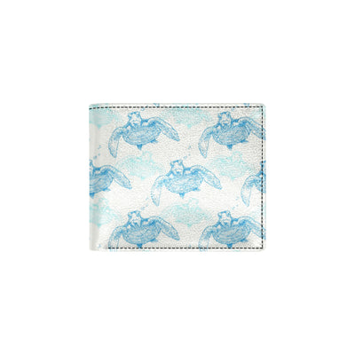 Sea Turtle Pattern Print Design T01 Men's ID Card Wallet