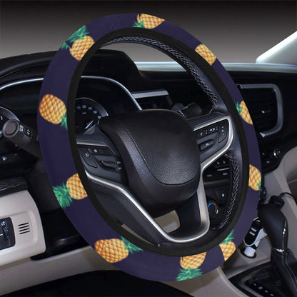Pineapple Pattern Steering Wheel Cover with Elastic Edge