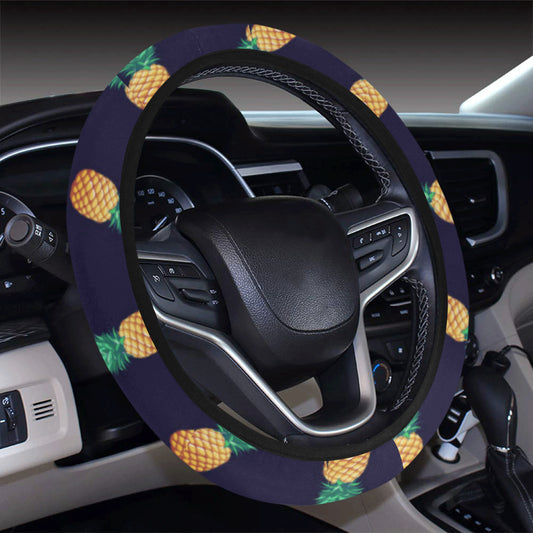 Pineapple Pattern Steering Wheel Cover with Elastic Edge