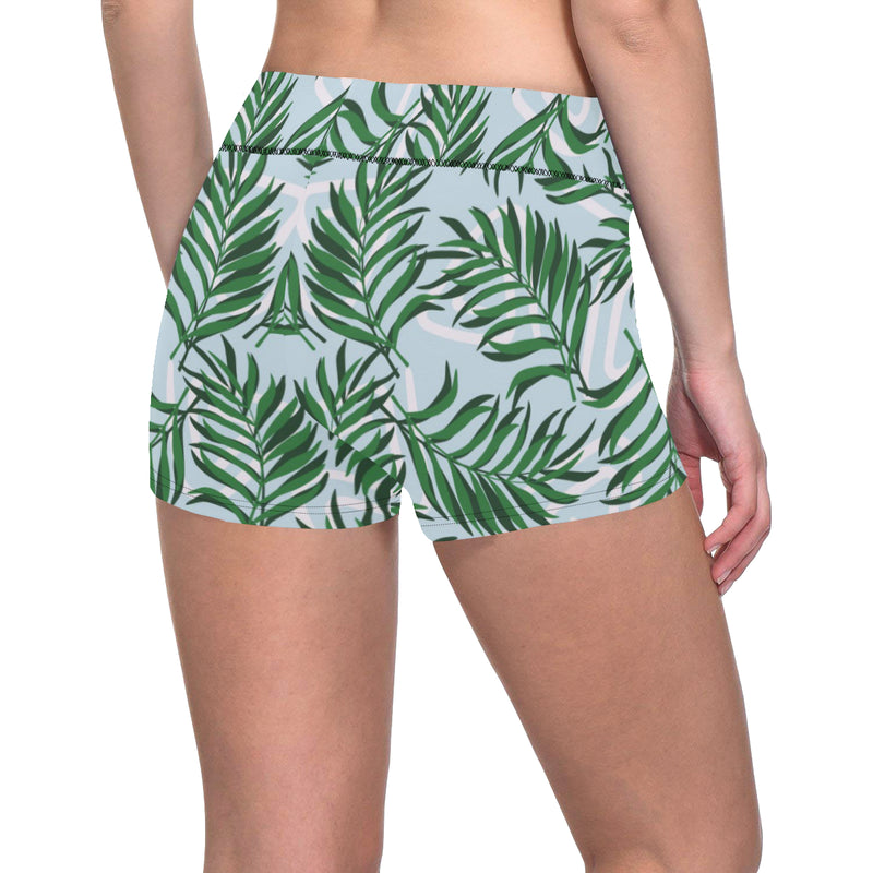 Palm Leaves Pattern Print Design PL06 Yoga Shorts