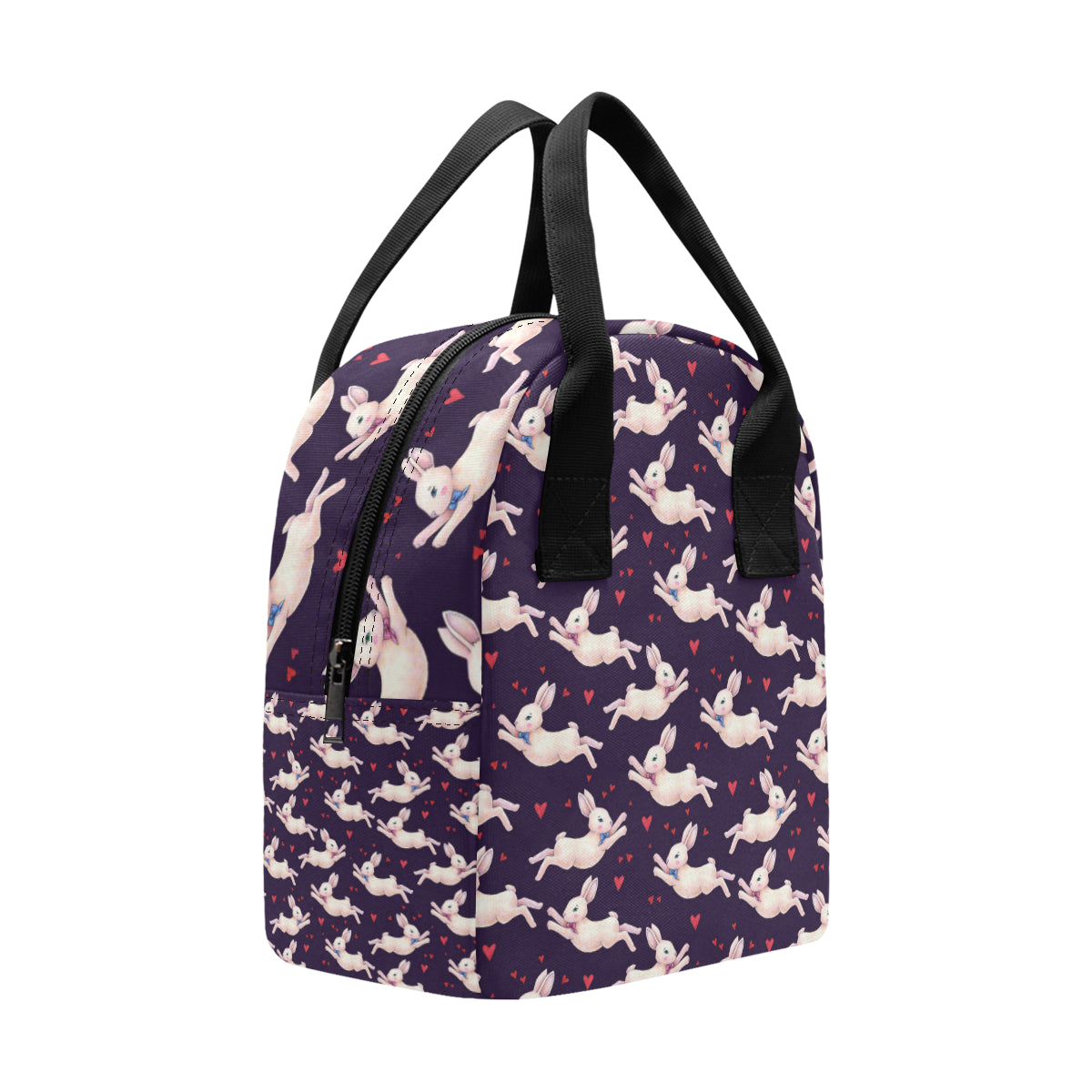 Rabbit Pattern Print Design RB016 Insulated Lunch Bag