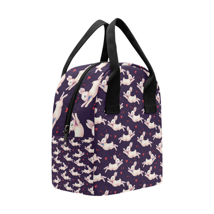Rabbit Pattern Print Design RB016 Insulated Lunch Bag