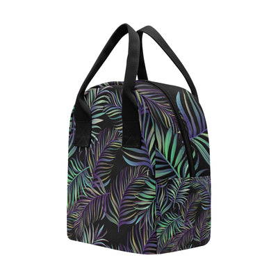 Tropical Palm Leaves Pattern Brightness Insulated Lunch Bag