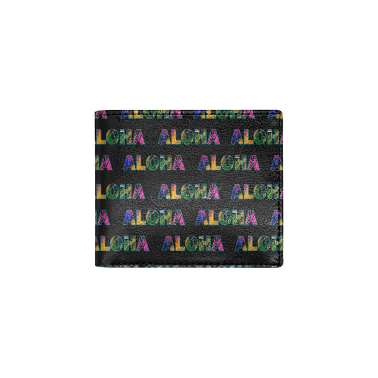 Aloha Hawaii Neon Men's ID Card Wallet