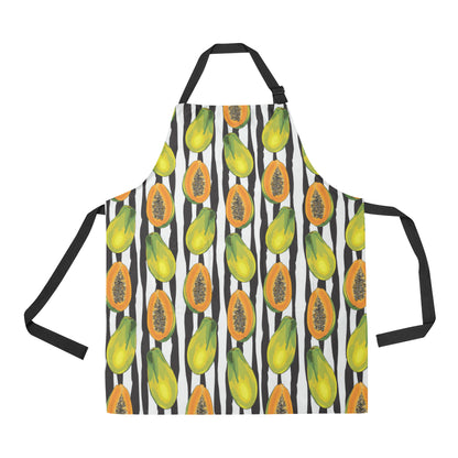 Papaya Pattern Print Design PP01 Apron with Pocket