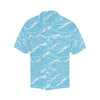 Ocean Wave Pattern Print Design A01 Men's Hawaiian Shirt