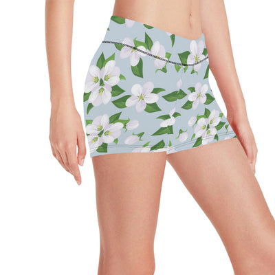 Apple blossom Pattern Print Design AB04 Yoga Shorts