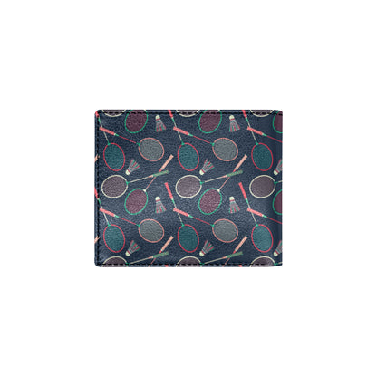 Badminton Pattern Print Design 03 Men's ID Card Wallet