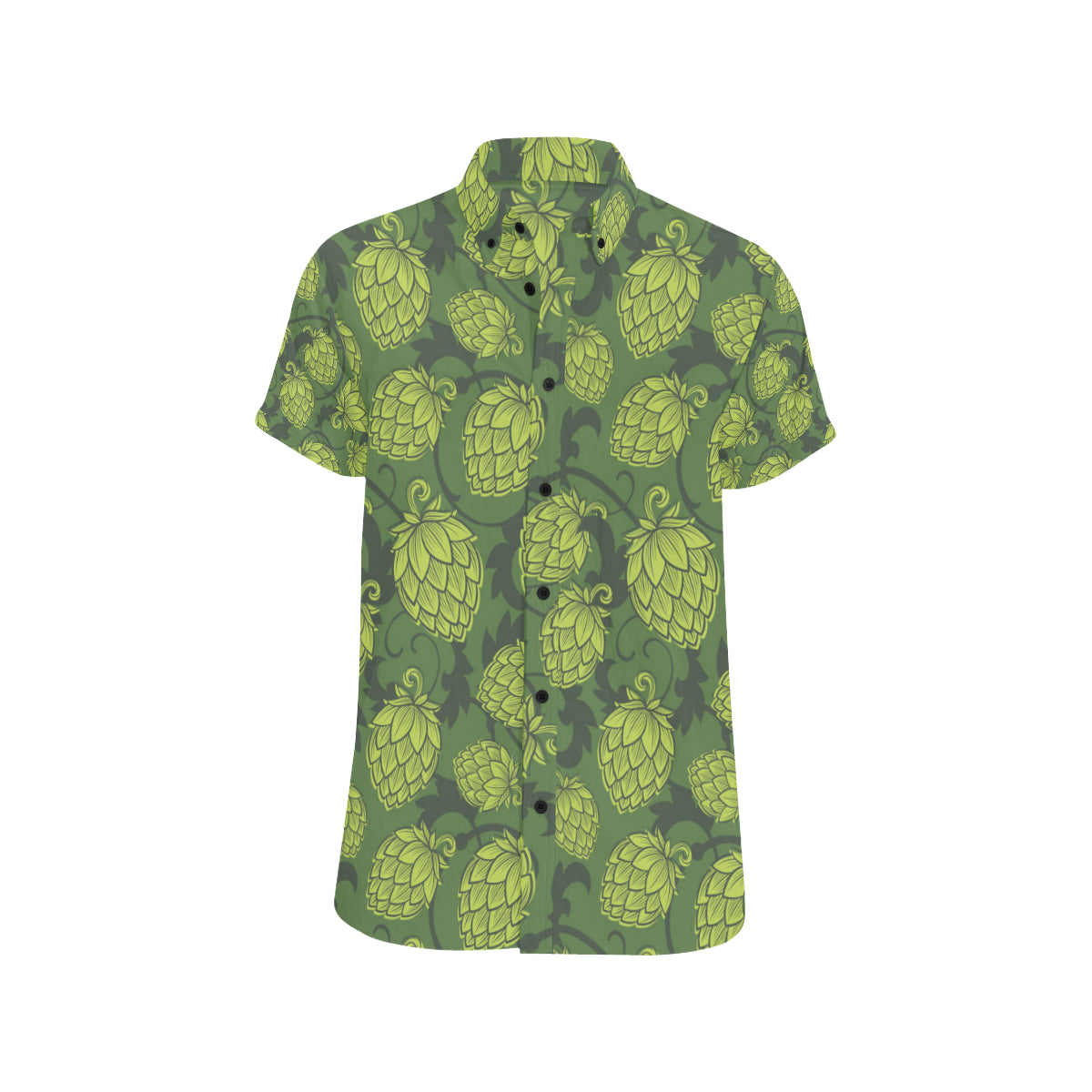 Hope Pattern Print Design 02 Men's Short Sleeve Button Up Shirt