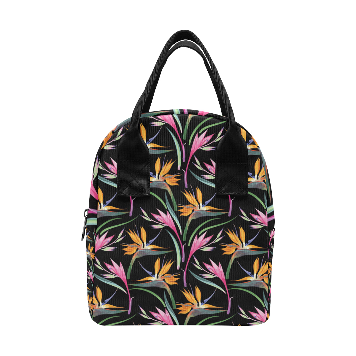 Tropical Flower Pattern Print Design TF017 Insulated Lunch Bag