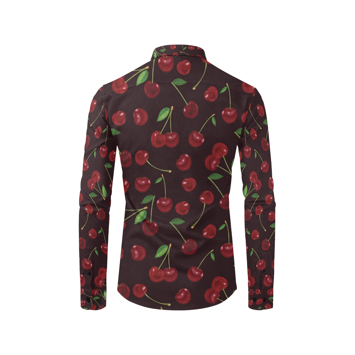 Cherry Fresh Pattern Men's Long Sleeve Shirt