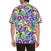 Peace Sign Colorful Pattern Print Design A02 Men's Hawaiian Shirt