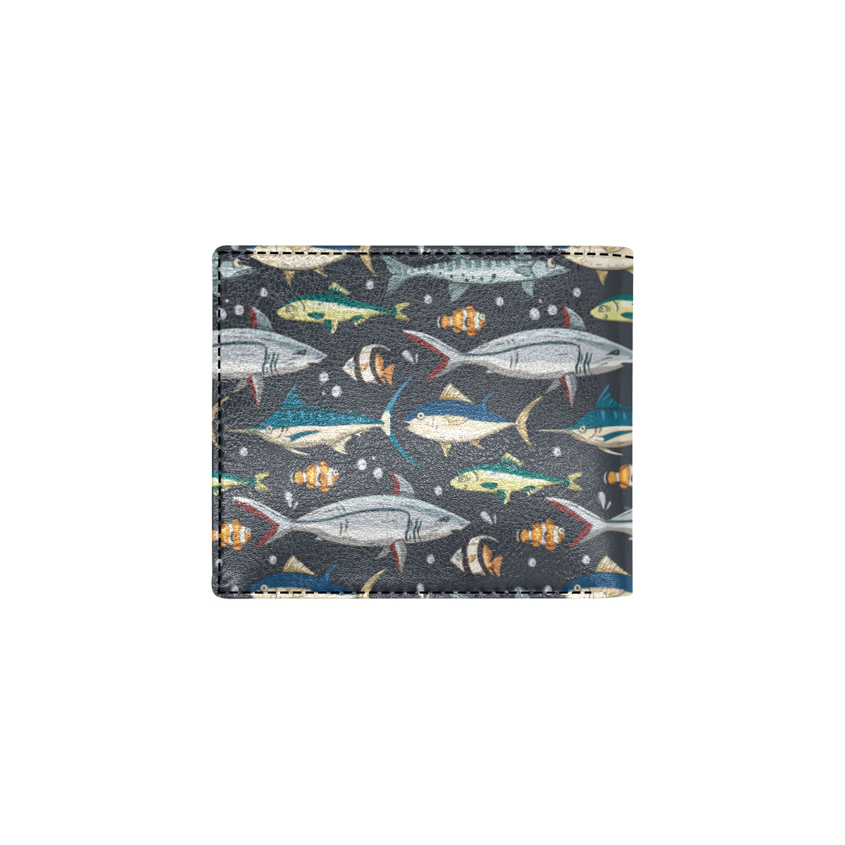 Swordfish Pattern Print Design 04 Men's ID Card Wallet