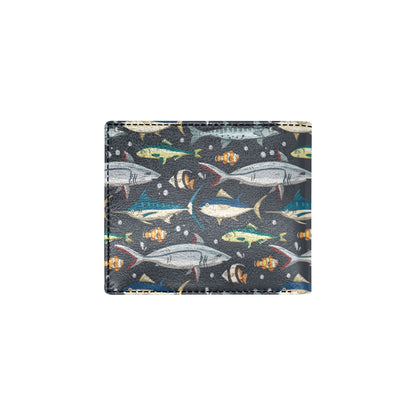 Swordfish Pattern Print Design 04 Men's ID Card Wallet