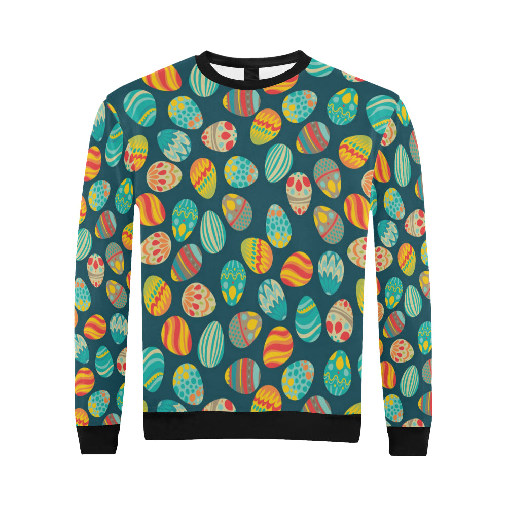 Easter Eggs Pattern Print Design RB09 Men Long Sleeve Sweatshirt