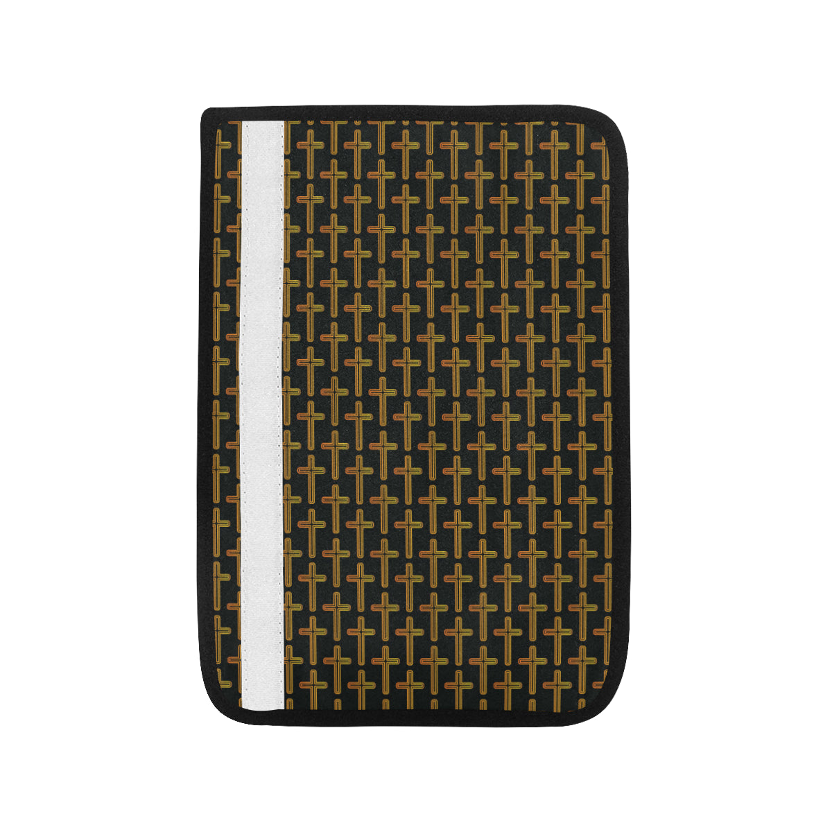 Cross Pattern Print Design 02 Car Seat Belt Cover