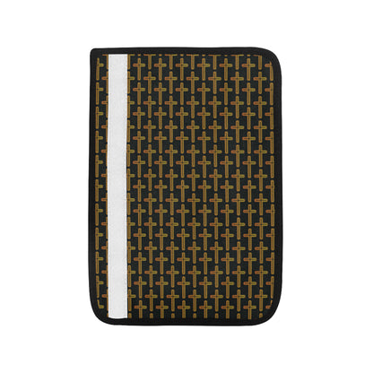 Cross Pattern Print Design 02 Car Seat Belt Cover