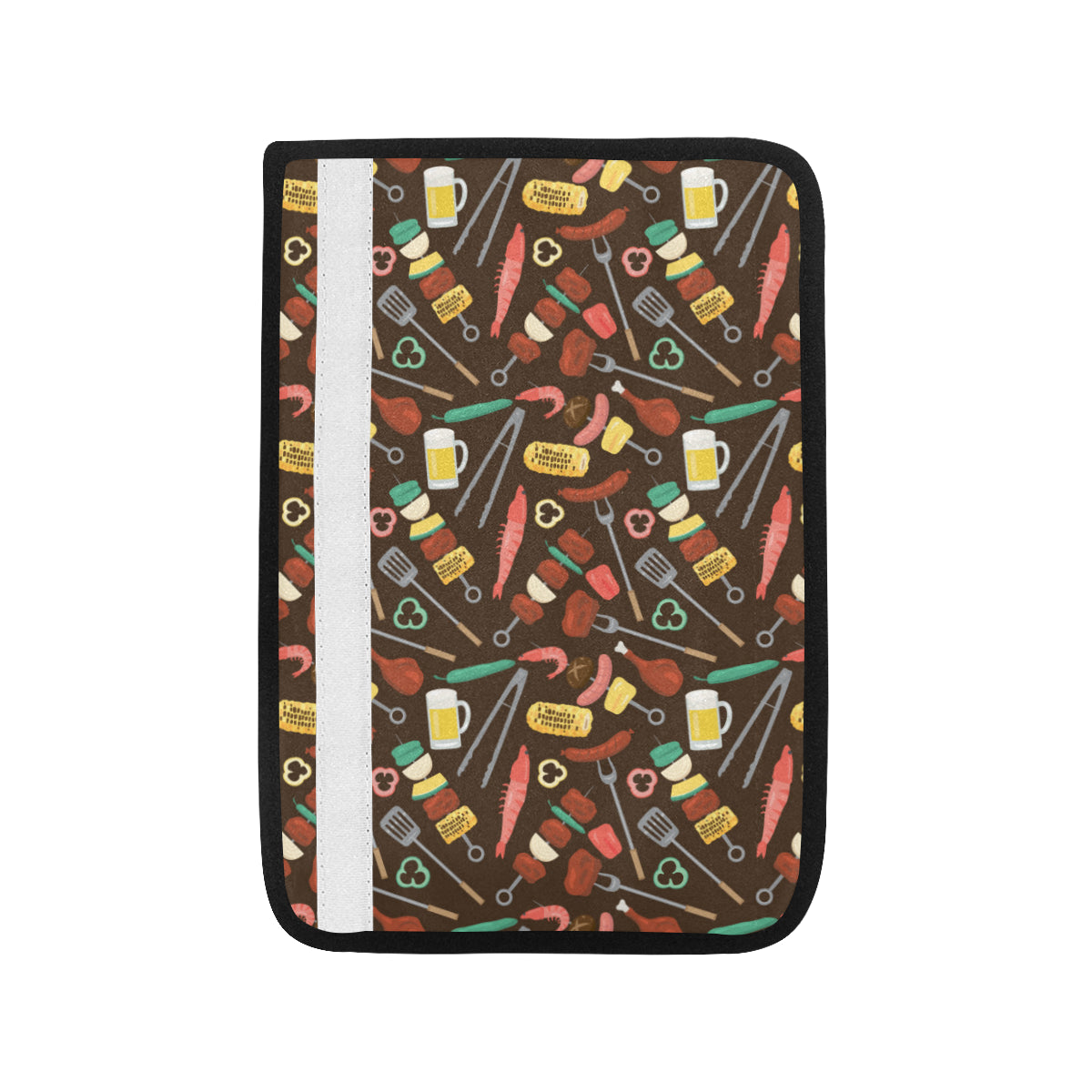 Barbecue Pattern Print Design 05 Car Seat Belt Cover