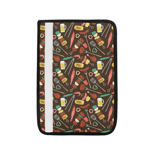 Barbecue Pattern Print Design 05 Car Seat Belt Cover