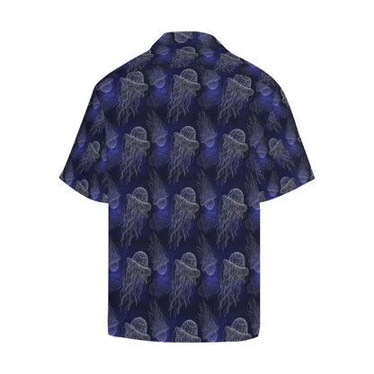 Jellyfish Pattern Print Design 02 Men's Hawaiian Shirt