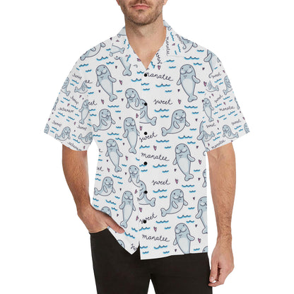 Manatee Baby Pattern Print Design 03 Men's Hawaiian Shirt