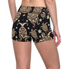 Turtle Polynesian Tribal Hawaiian Yoga Shorts