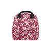 Cherry Blossom Pattern Print Design CB06 Insulated Lunch Bag