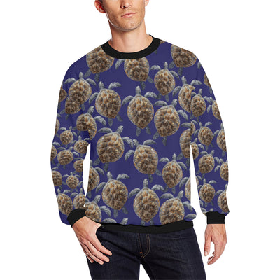 Sea Turtle Pattern Print Design T05 Men Long Sleeve Sweatshirt