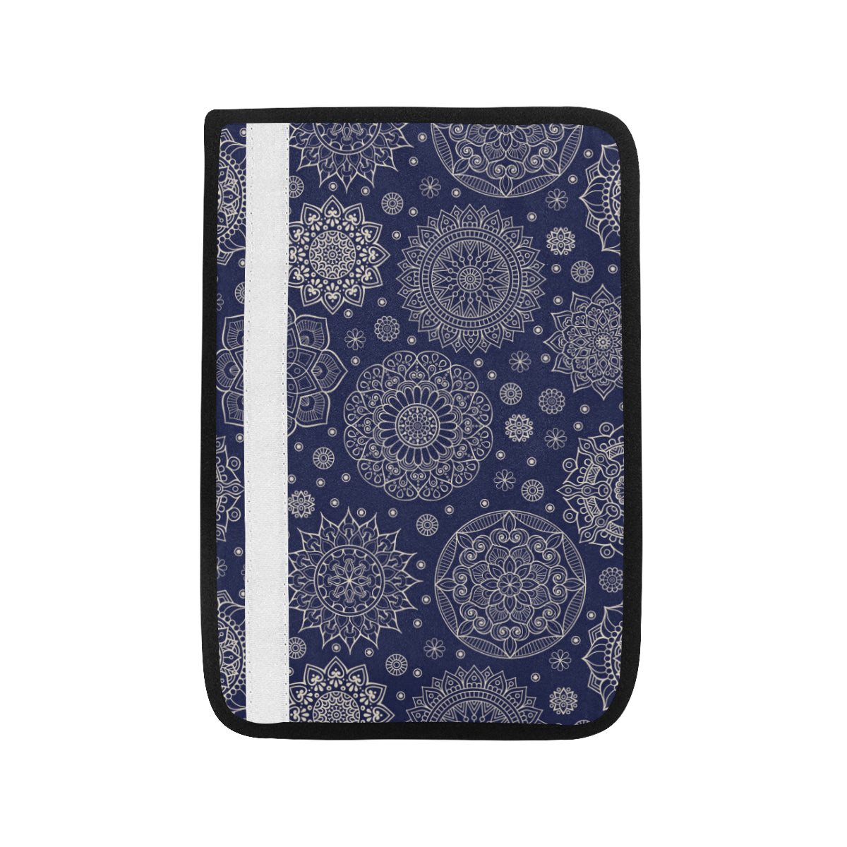 Mandala Pattern Print Design 02 Car Seat Belt Cover