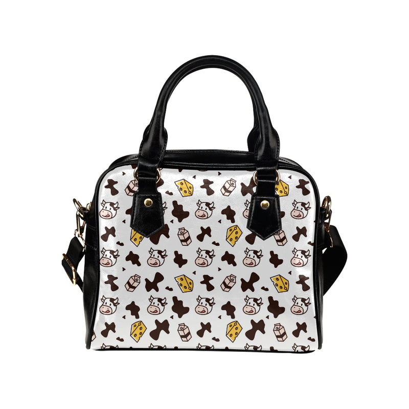 Cow Pattern Print Design 06 Shoulder Handbag