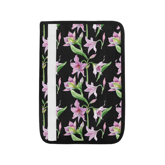 Amaryllis Pattern Print Design AL08 Car Seat Belt Cover