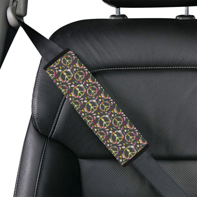 Peace Sign flowers Design Print Car Seat Belt Cover