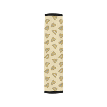 Poop Emoji Pattern Print Design A02 Car Seat Belt Cover