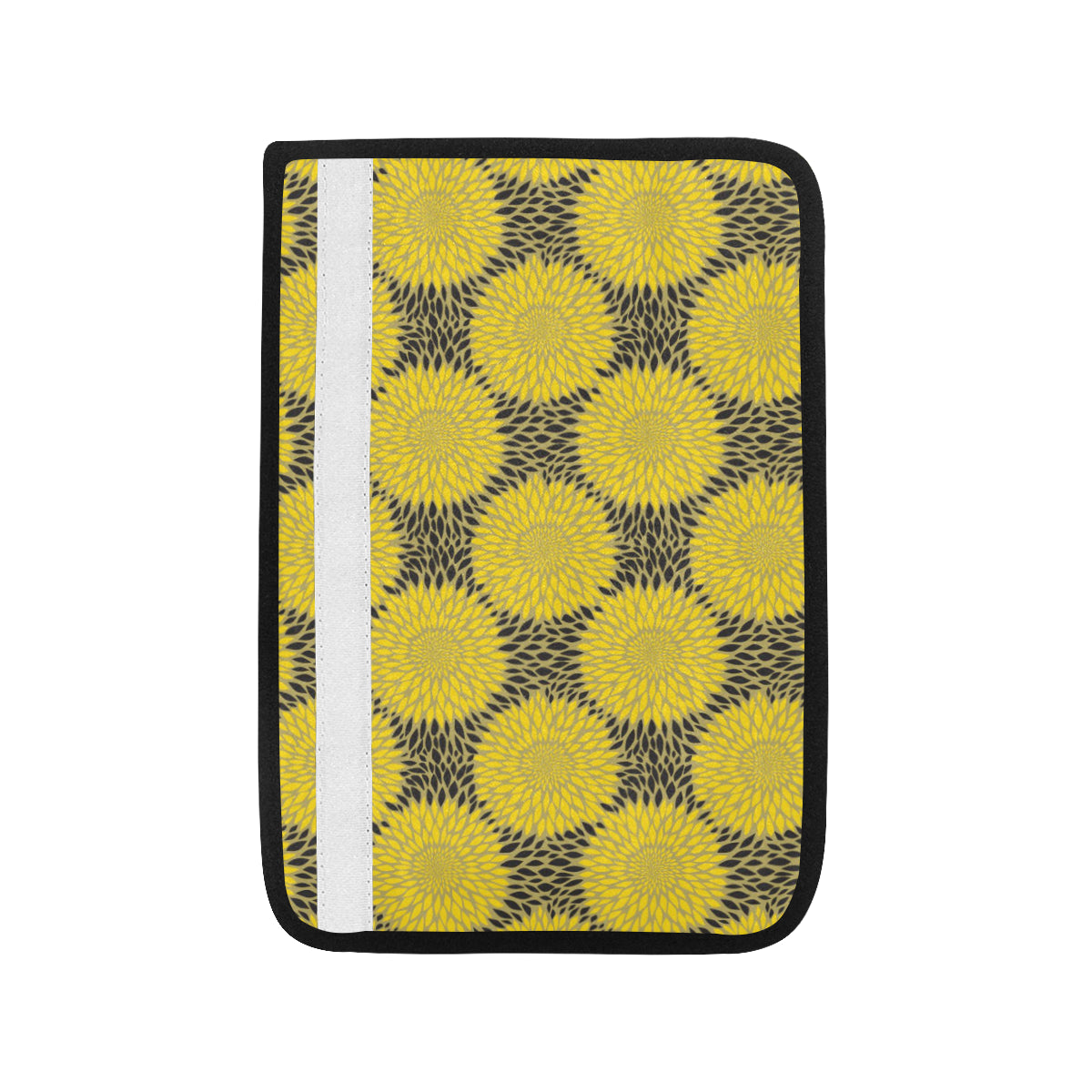 Sunflower Pattern Print Design SF06 Car Seat Belt Cover