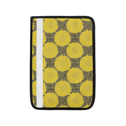 Sunflower Pattern Print Design SF06 Car Seat Belt Cover