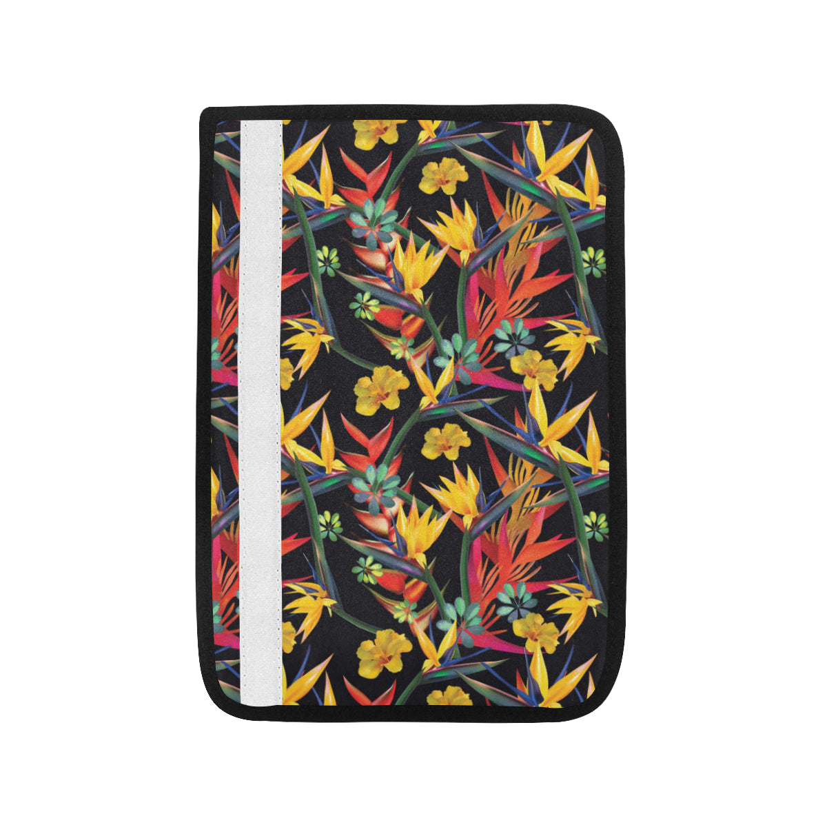 Bird Of Paradise Pattern Print Design BOP016 Car Seat Belt Cover