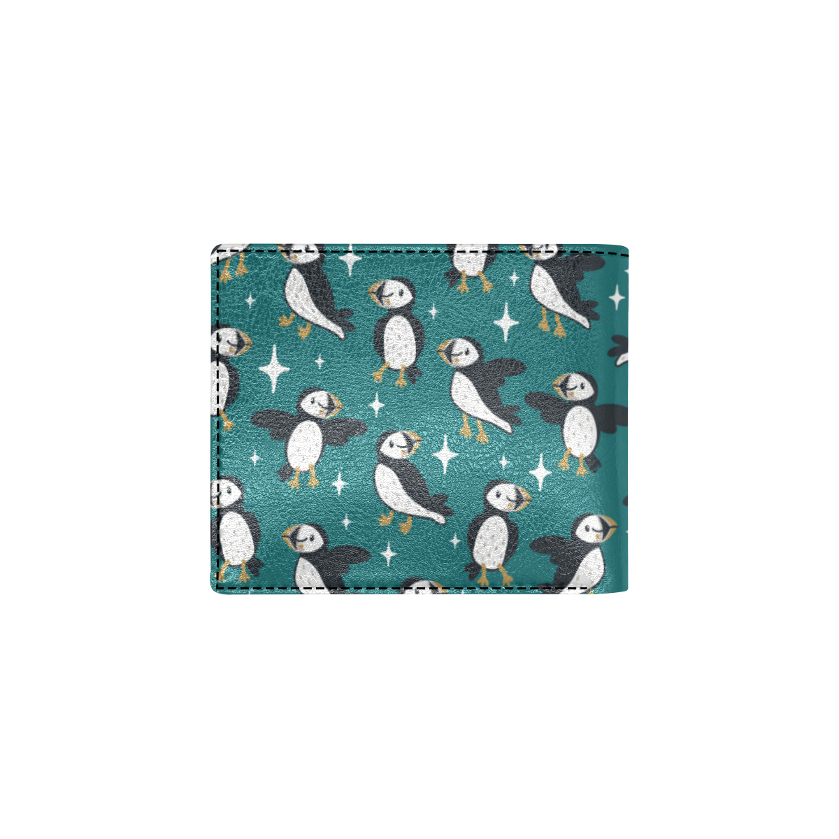 Puffin Pattern Print Design A05 Men's ID Card Wallet