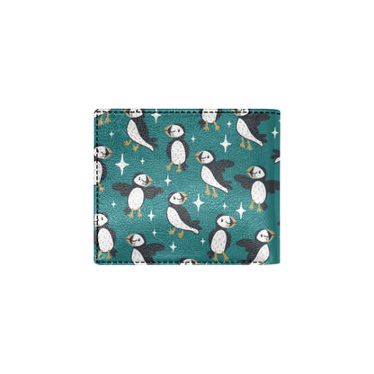 Puffin Pattern Print Design A05 Men's ID Card Wallet