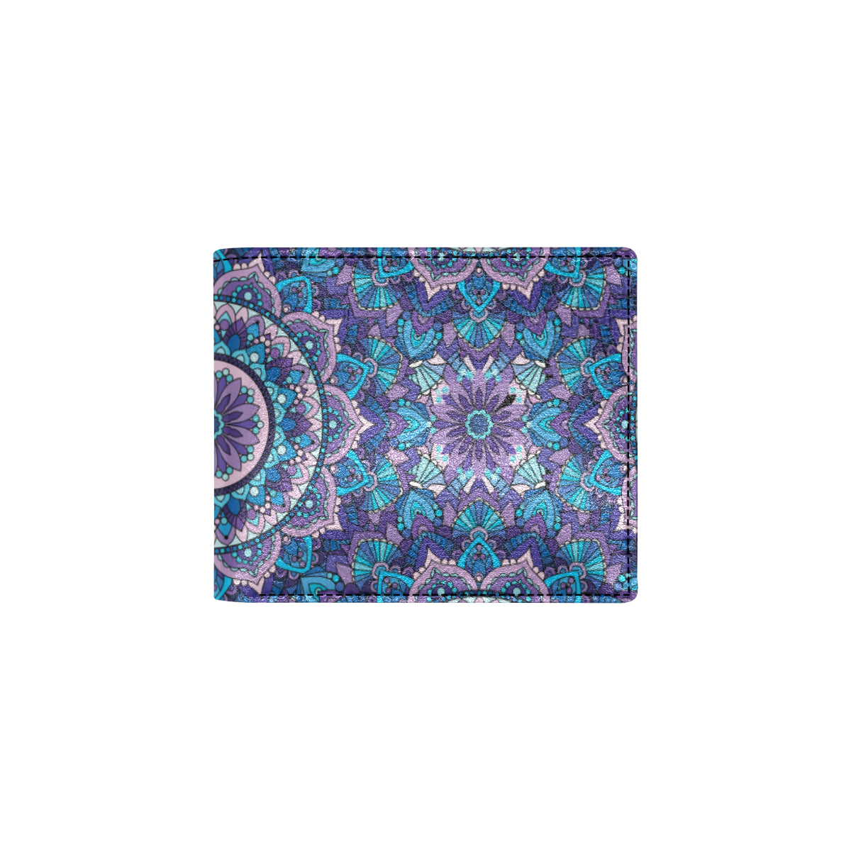 Mandala Pattern Print Design 04 Men's ID Card Wallet