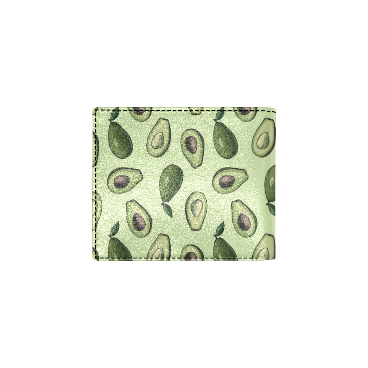 Avocado Pattern Print Design 02 Men's ID Card Wallet
