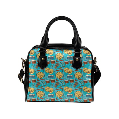 Percussion Pattern Print Design 03 Shoulder Handbag