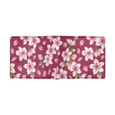 Cherry Blossom Pattern Print Design CB06 Men's ID Card Wallet