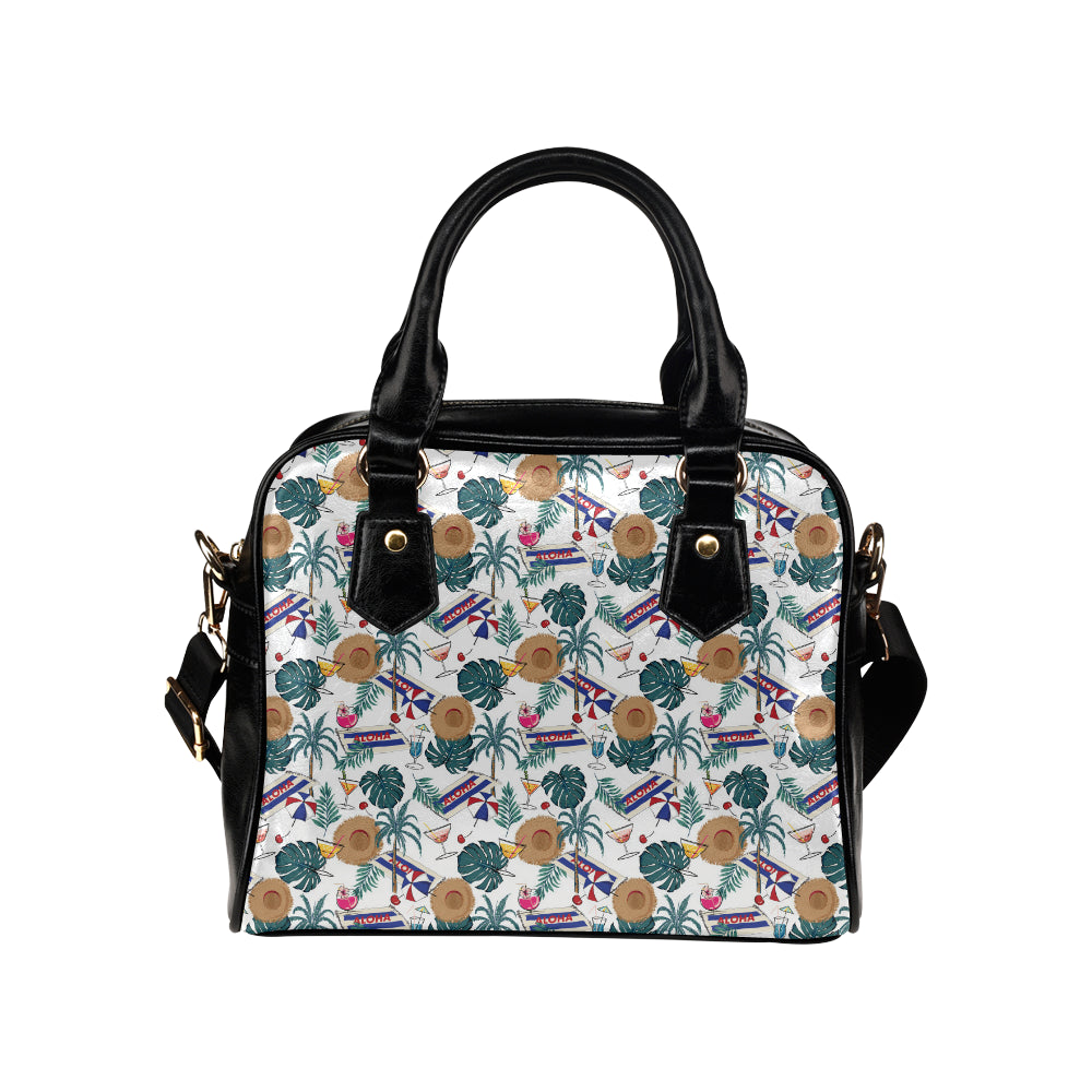 Aloha Hawaii Beach Pattern Print Design 04 Shoulder Handbag