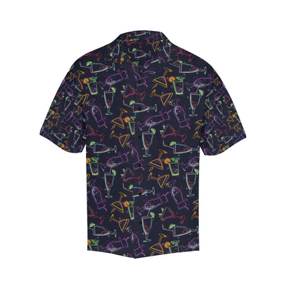 Cocktail Pattern Print Design 04 Men's Hawaiian Shirt